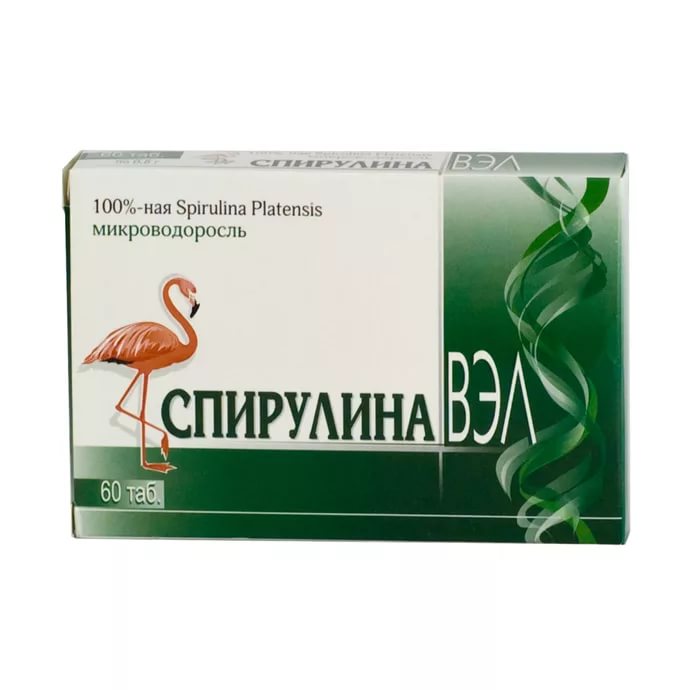 СПИРУЛИНА ВЭЛ ТАБ №60
