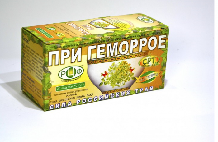 ФИТОЧАЙ СИЛА РОССИЙСКИХ ТРАВ №33 ОТ ГЕМОРРОЯ Ф/П №20