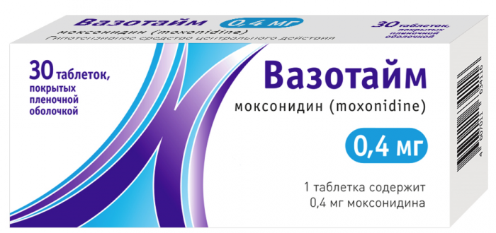 ВАЗОТАЙМ ТАБ П/П/О 0,4МГ №30