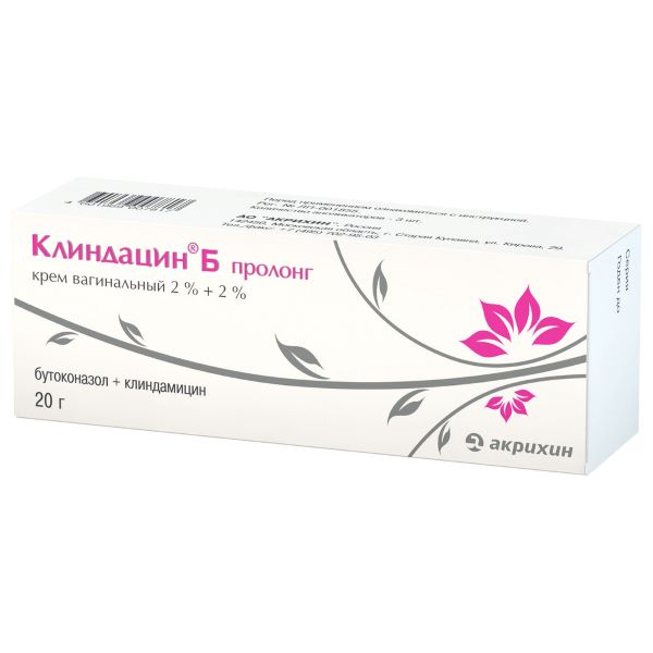 КЛИНДАЦИН Б ПРОЛОНГ КРЕМ ВАГИН 2%+2% 19Г