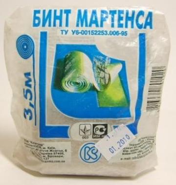 БИНТ РЕЗИНОВЫЙ МАРТЕНСА 3,5М