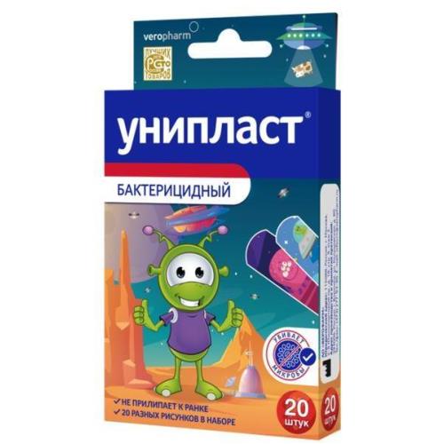 ЛЕЙКОПЛАСТЫРЬ УНИПЛАСТ БАКТ КОСМИЧЕСКИЙ №20
