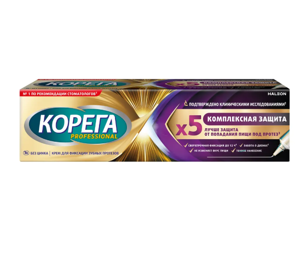 КОРЕГА КРЕМ Д/ФИКСАЦИИ ЗУБ ПРОТЕЗОВ МАКС ФИКСАЦИЯ/ПРИЛЕГАНИЕ КОМПЛЕКС ЗАЩИТА 40Г