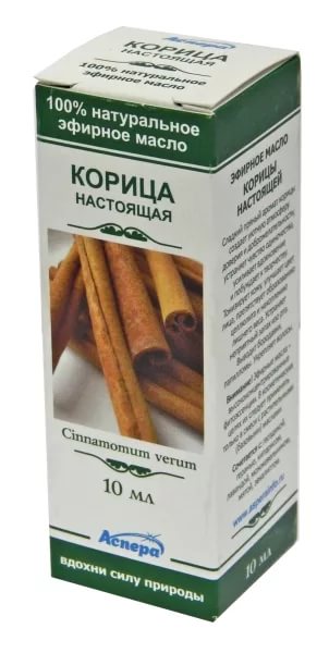 МАСЛО ЭФИРНОЕ КОРИЦА НАСТОЯЩАЯ 10МЛ