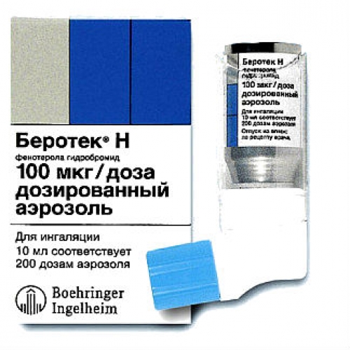 БЕРОТЕК Н АЭР ДОЗИР 100МКГ/ДОЗА 200ДОЗ 10МЛ | Аптека Антей Вологда