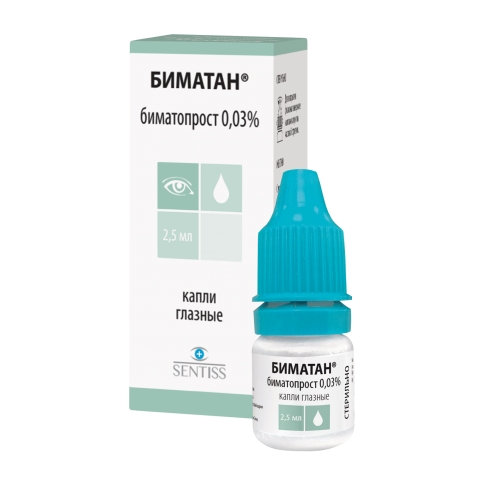 БИМАТАН КАПЛИ ГЛАЗНЫЕ 0,03% ФЛ 2,5МЛ