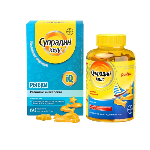 СУПРАДИН КИДС РЫБКИ ТАБ ЖЕВАТ №60