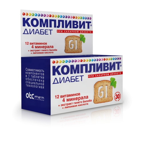 КОМПЛИВИТ ДИАБЕТ ТАБ №30 БАД