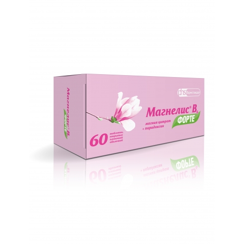 МАГНЕЛИС B6 ФОРТЕ ТАБ П/О 100 МГ +10 МГ №60
