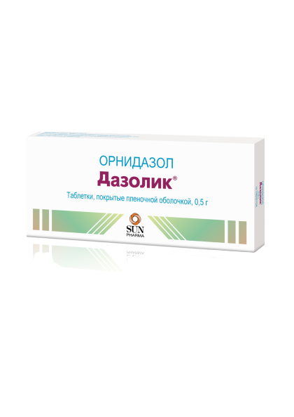 ДАЗОЛИК ТАБ П/О 500МГ №10