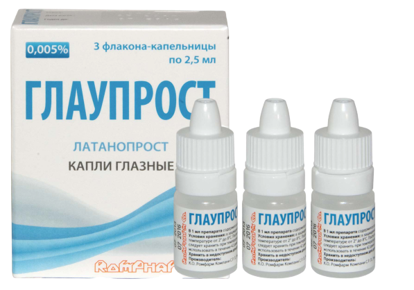 ГЛАУПРОСТ 0,005% КАПЛИ ГЛАЗНЫЕ 2,5МЛ ФЛ/КАП №3