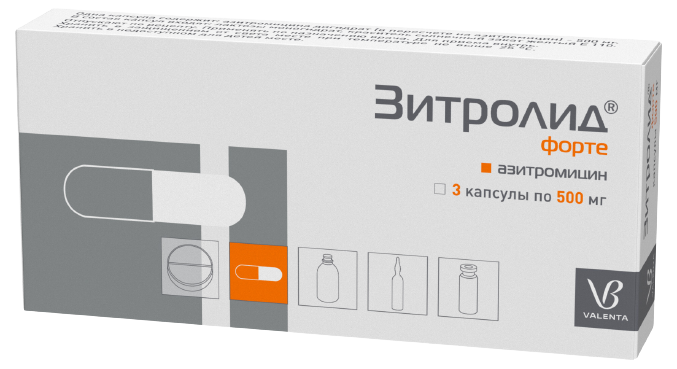 ЗИТРОЛИД ФОРТЕ КАПС 500МГ №3