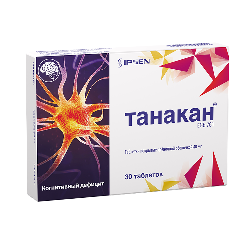ТАНАКАН ТАБ П/О 40МГ №30