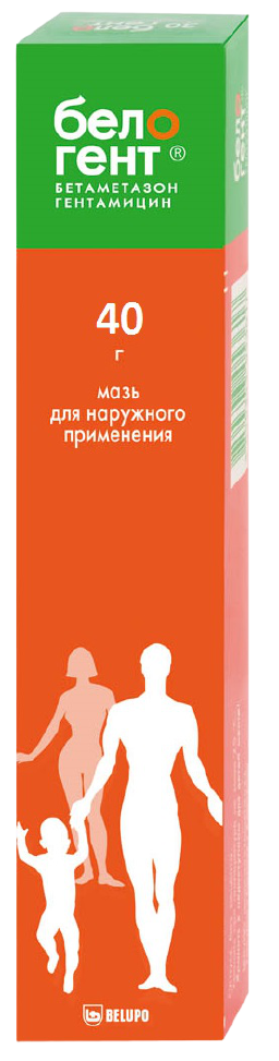 БЕЛОГЕНТ МАЗЬ Д/НАРУЖ 40Г