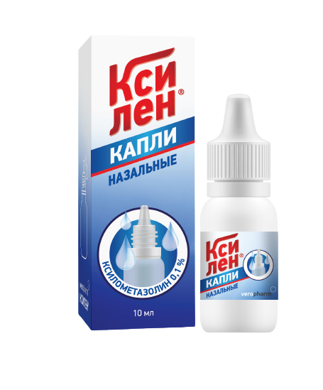 КСИЛЕН КАПЛИ НАЗ 0,1% ФЛ/КАП 10МЛ