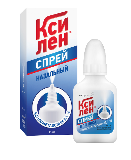 КСИЛЕН СПРЕЙ НАЗ 0,1% ФЛ 15МЛ