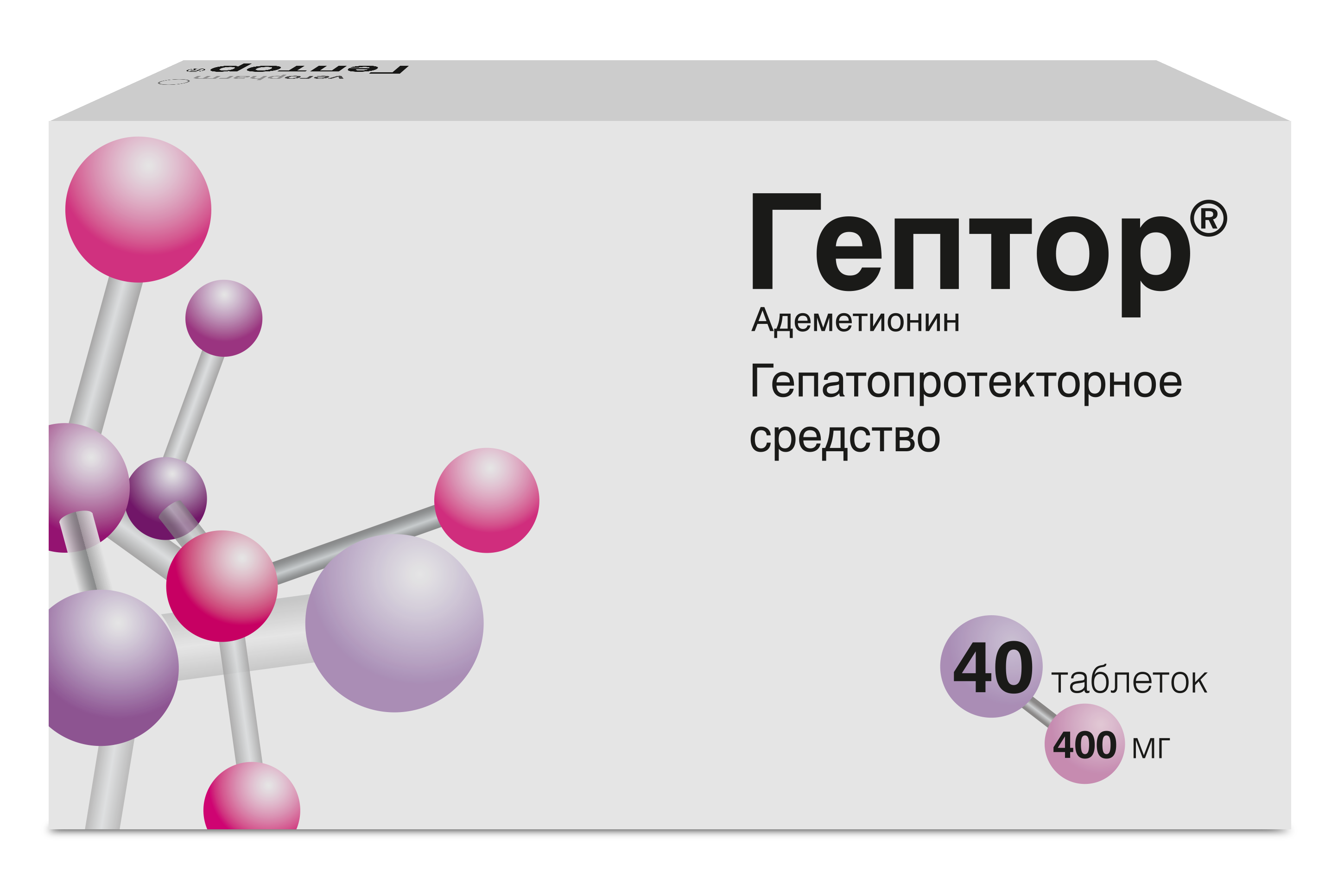 ГЕПТОР ТАБ П/О К/Р 400МГ №40