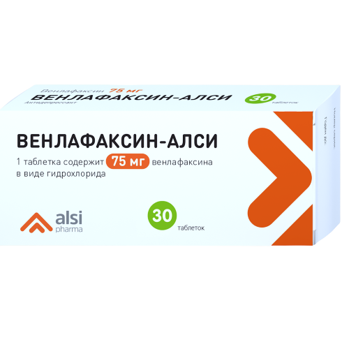 ВЕНЛАФАКСИН-АЛСИ ТАБ 75МГ №30