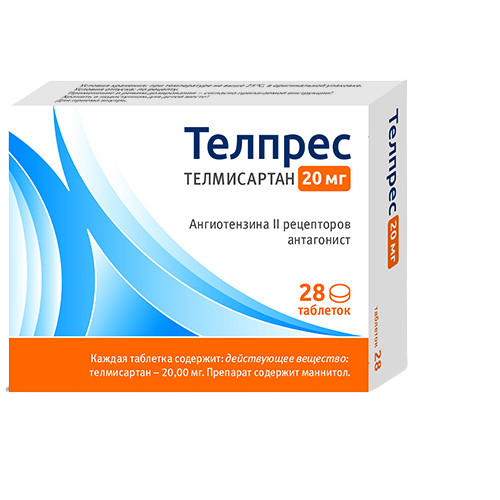 ТЕЛПРЕС ТАБ 20МГ №28