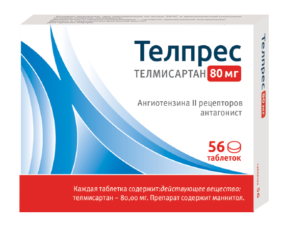 ТЕЛПРЕС ТАБ 80 МГ №56