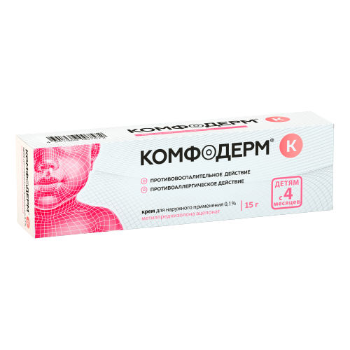 КОМФОДЕРМ К КРЕМ Д/НАРУЖ ПРИМ 0,1% ТУБА 15Г