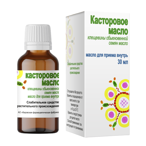 КАСТОРОВОЕ МАСЛО ВНУТРЬ ФЛ 30МЛ