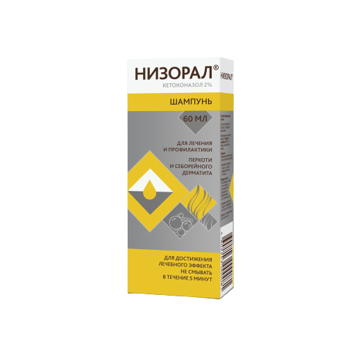НИЗОРАЛ ШАМП 20МГ/Г 60МЛ