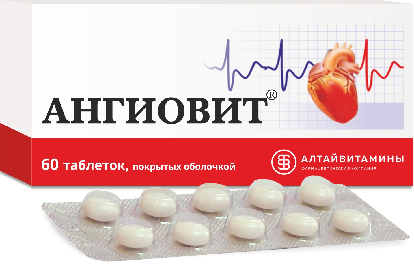 АНГИОВИТ ТАБ П/О №60