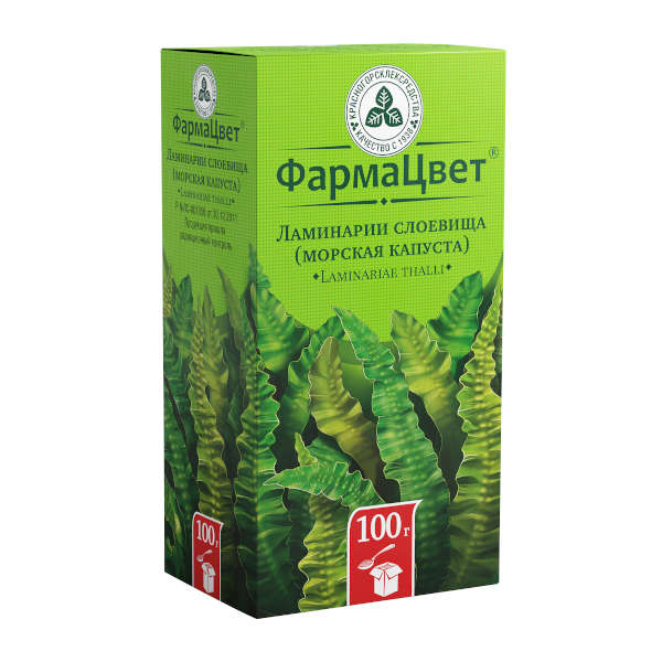 ЛАМИНАРИИ СЛОЕВИЩА МОРСКАЯ КАПУСТА ПАЧКА 100Г