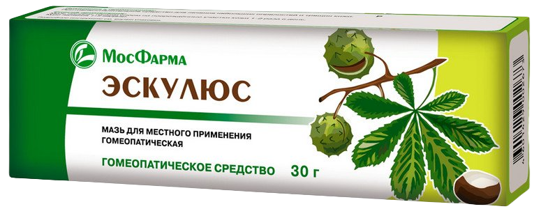 ЭСКУЛЮС МАЗЬ Д/МЕСТН ГОМЕОПАТИЧЕСКАЯ ТУБА 30Г