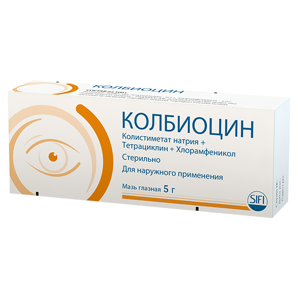КОЛБИОЦИН МАЗЬ ГЛАЗНАЯ 5Г