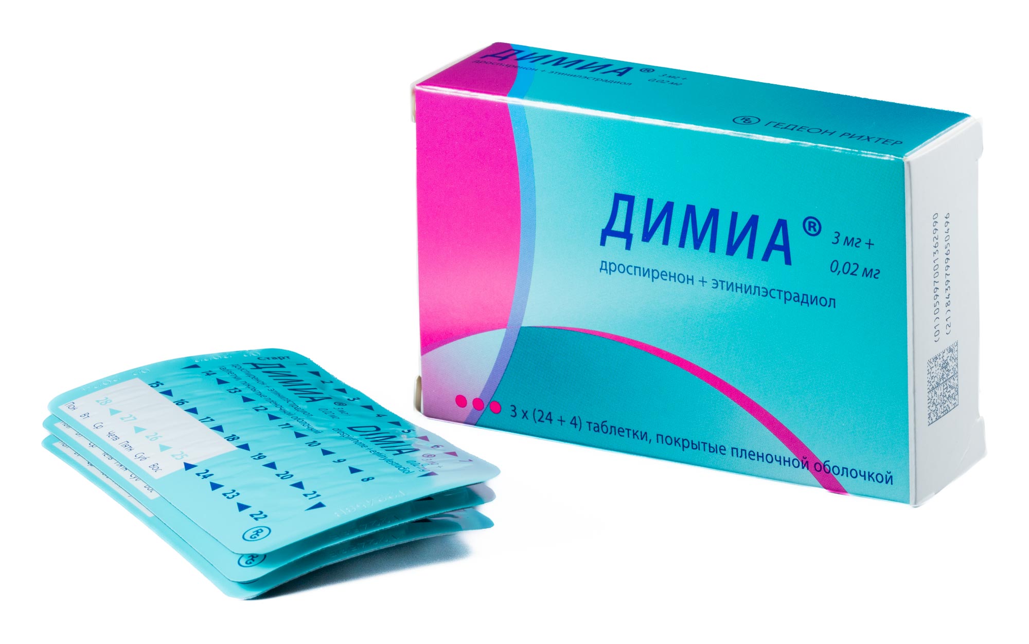ДИМИА ТАБ П/О 3МГ+0,02МГ №84