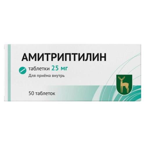 АМИТРИПТИЛИН МЭЗ ТАБ 25МГ №50