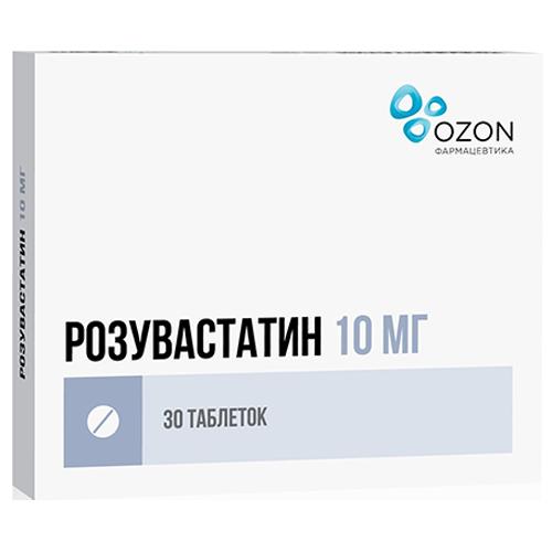 РОЗУВАСТАТИН ТАБ П/П/О 10МГ №30