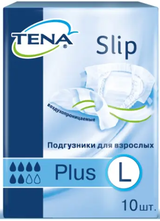 ТЕНА ПОДГУЗНИКИ Д/ВЗР СЛИП ПЛЮС L №10