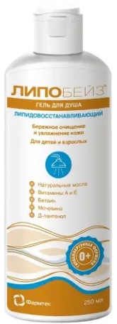 ЛИПОБЕЙЗ ГЕЛЬ Д/ДУША ЛИПИДОВОССТАНАВЛИВАЮЩИЙ 250МЛ