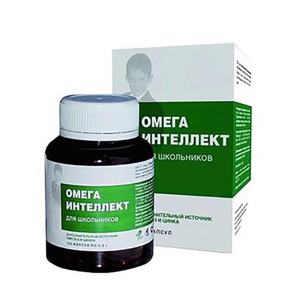 ОМЕГА ИНТЕЛЛЕКТ Д/ШКОЛЬНИКОВ КАПС ПО 0,5Г №120