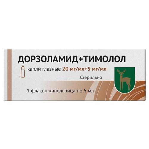 ГЛАУЛАМИД КАПЛИ ГЛАЗНЫЕ 20МГ/МЛ+5МГ/МЛ 5МЛ ФЛ/КАП