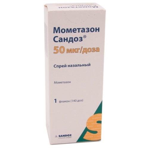 МОМЕТАЗОН СПРЕЙ НАЗАЛ 50МКГ/ДОЗА 140ДОЗ