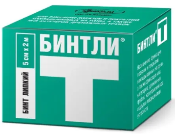БИНТ ЛИПКИЙ ПРОНИЦАЕМЫЙ БИНТЛИ-Т 5СМХ200СМ