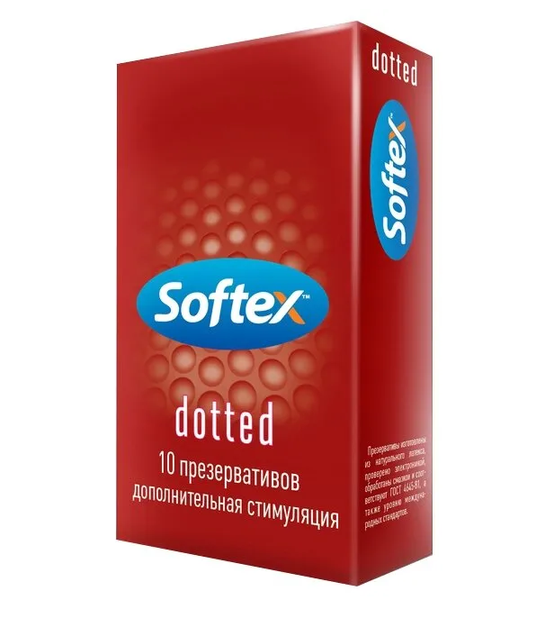 СОФТЕКС ПРЕЗЕРВАТИВЫ ДОТТЕД №10