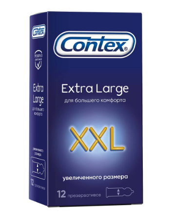 КОНТЕКС ПРЕЗЕРВАТИВЫ XL УВЕЛИЧЕННОГО РАЗМЕРА №12