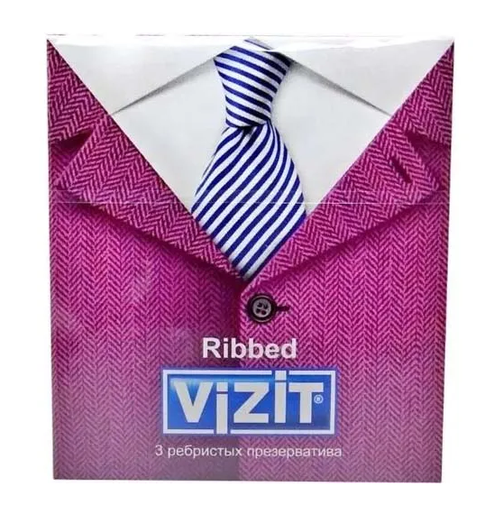 ВИЗИТ ПРЕЗЕРВАТИВЫ РЕБРИСТЫЕ №3