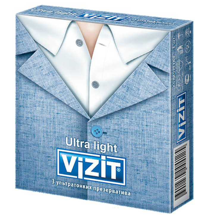 ВИЗИТ ПРЕЗЕРВАТИВЫ УЛЬТРАТОНКИЕ №3