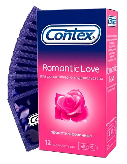 КОНТЕКС ПРЕЗЕРВАТИВЫ РОМАНТИК ЛАВ АРОМАТ №12