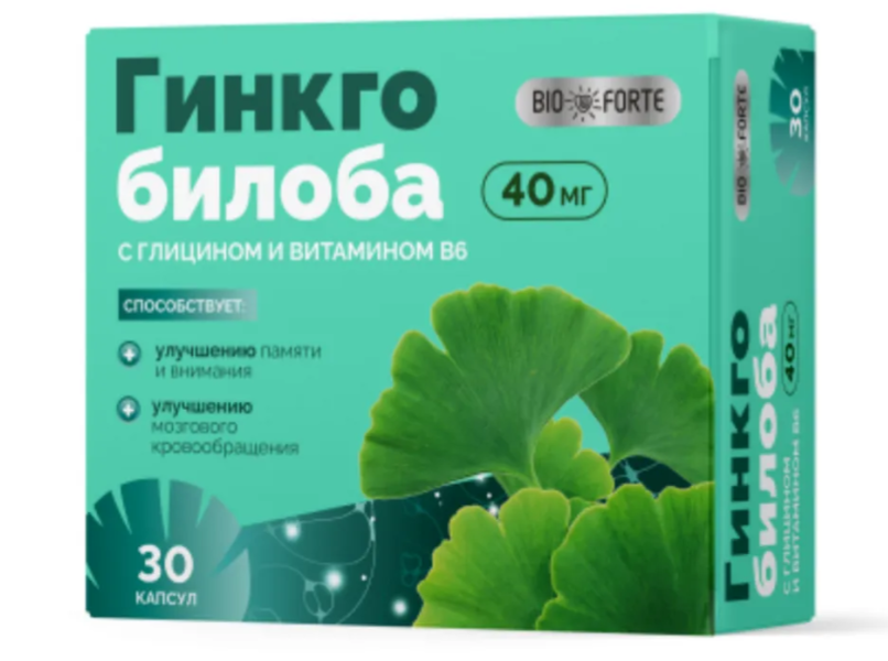 ГИНКГО БИЛОБА/ГЛИЦИН/В6 ТАБ №30 БАД