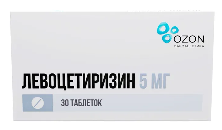 ЛЕВОЦЕТИРИЗИН ТАБ П/П/О 5МГ №10