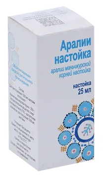 АРАЛИИ НАСТОЙКА 25МЛ ИНД УП