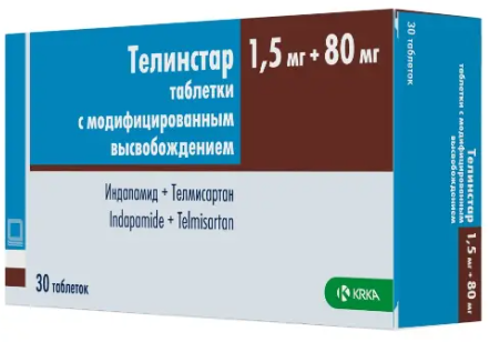 ТЕЛИНСТАР ТАБ МВ 1.5МГ+80МГ №30