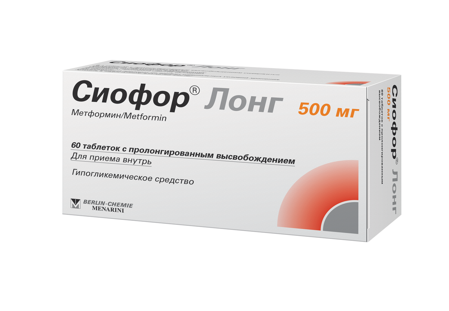 СИОФОР ЛОНГ ТАБ ПРОЛОНГ 500МГ №60
